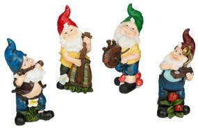 Sada hudobných záhradných trpaslíkov Relaxdays (4 ks) – RD10043388