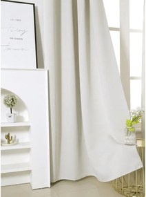 2x Bielo-krémový záves OXFORD 140x250 cm