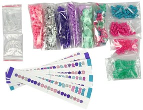 Lean Toys Súprava na výrobu náramkov – farebné korálky