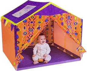 LEAN Toys Farebný detský stan 112 cm x 110 cm x 102 cm