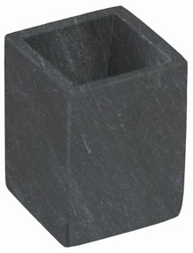 Tmavosivý mramorový téglik na zubné kefky Aixa – Kave Home