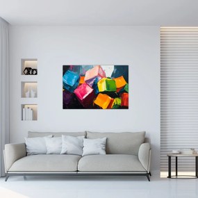Obraz - Farebné kocky (90x60 cm)