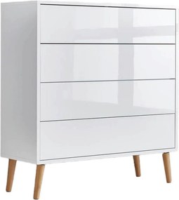 XXXLutz KOMODA, biela, biela s vysokým leskom, 79/86/33 cm MID.YOU - Komody - 001067000301