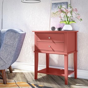 Nočný stolík v tehlovej farbe Franklin – Støraa