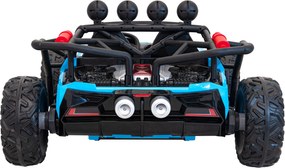 Ramiz Detská pretekárska bugina na batérie 5 Modrá + motory 2x200W + diaľkové ovládanie + zvuková LED dióda + pomalý štart