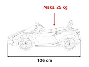 Ramiz Lamborghini Revuelto vozidlo Modrá