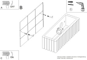 Nástenné svietidlo Rigata, 1x tmavobéžové keramické tienidlo