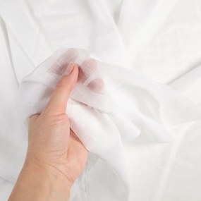 Voál krémovo biely žíhaný s olovkom ZAC-002 výška 275 cm Šitie na mieru