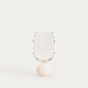 Pohár PALLORA s dekoratívnou stopkou, béžový 776137 400 ml