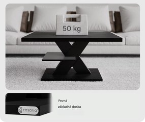 InternetovaZahrada Konferenčný stolík Detroit 90x60x45cm - čierny