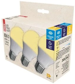 EMOS Sada 2x LED žiarovka True Light, E27, 7,2 W, 806lm, teplá biela