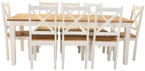 furniture-nabytek.cz - Rustikálny jedálenský set pre 8 osôb z mangového dreva