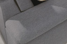 Rohová sedacia súprava Aldon, šedá tkanina, pravý roh