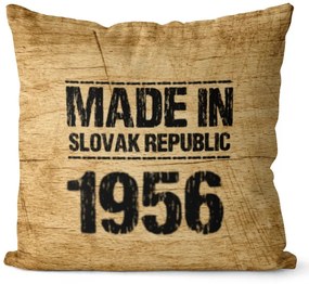 Vankúš Made In + rok (Veľkosť: 40 x 40 cm, rok: 1956)