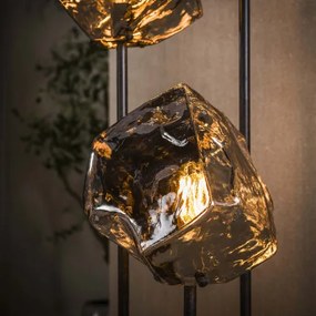 Stojaca lampa 72-26 Rock 3L Chrome glass  - Komfort-nábytok