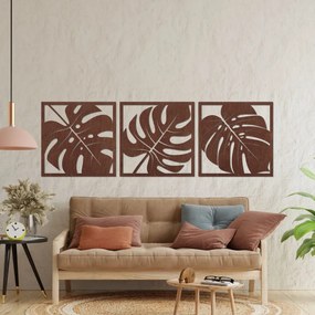 Drevená nástenná dekorácia Monstera | SENTOP PR0536