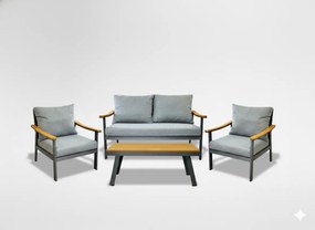 CH Hliníkový záhradný nábytok Lublana - sivá