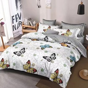 Obliečky OPRAH HAPPY BUTTERFLIES 3-dielna sada 140x200 cm
