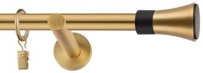 Dekorstudio Garniža jednoradová VASE zlatá 19mm Dĺžka: 140cm, Typ uchytenia: Držiak modern, Typ príslušenstva: Krúžky tiché so štipcami