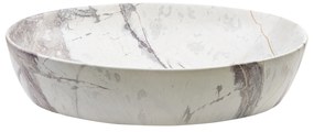 Invena Kafe, umývadlo na dosku 620x420x140 mm, imitácia kameňa-béžová matná, INV-CE-62-721-C