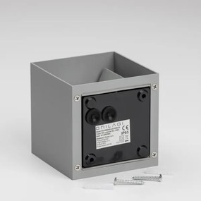 Brilagi - LED Vonkajšie nástenné svietidlo CUBE LED/6W/230V šedá IP54