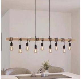 Eglo 44099 - Závesný luster na lanku TOWNSHEND 9xE27/60W/230V