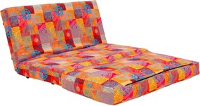 Dvoumístná futonová rozkládací pohovka Taida 120 cm vícebarevná