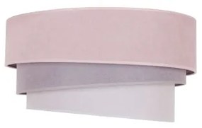 Duolla - Luster na lanku TRIO 1xE27/15W/230V pr. 45 cm ružová/šedá/biela