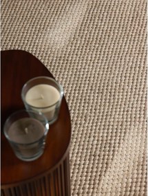 Béžový ručne tkaný vlnený okrúhly koberec ø 160 cm Lyon Beans – Elle Decoration