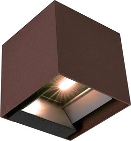 LED Sol nástenné svietidlo so snímačom LED/9W/3,7V 3000/4000/5000K IP65 2600 mAh hnedá