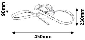 Rabalux 2187 - LED Stropné svietidlo ANIELA LED/20W/230V