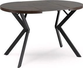 Rozkladací stôl DORIAN 80-160 cm orech/čierna