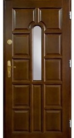 Dvere vchodové WZ 2 90P orech tmavý