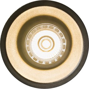 Sada 12 moderných zapustených bodových svetiel čiernych - Dept