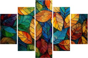 Obraz - Mozaika z listov (150x105 cm)