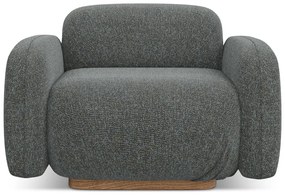 Sivé kreslo Ailani – Makamii