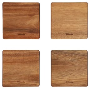 Sada podložiek pod poháre MOOKA štvorcových 893815 (4 ks)