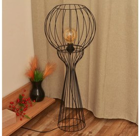 Stojaca lampa MERCURE 1xE27/15W/230V čierna