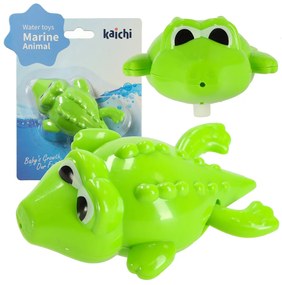 KIK Skrutkovacia hračka do vane plávajúci krokodíl