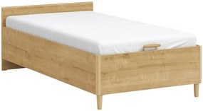 Posteľ 100x200 s úložným priestorom Cody Modular - dub svetlý