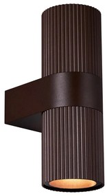 Nordlux - Vonkajšie nástenné svietidlo KYKLOP 2xGU10/25W/230V IP54 hnedá NX0057