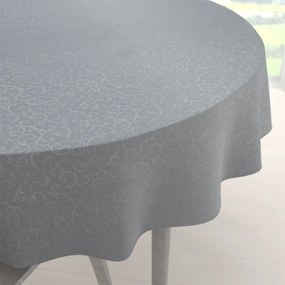 Biante Teflónový okrúhly obrus TF-086 Ornamenty na sivom Ø 40 cm