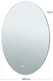 Orion 13-398/60 - LED Zrkadlo s podsvietením FOCUS LED/25W/230V pr. 60 cm IP44
