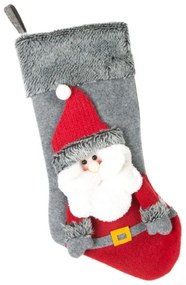 Vianočná dekorácia MERY 1 sivá / červená