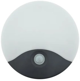 LED vonkajšie nástenné svietidlo s pohybovým senzorom LED/18W/230V IP44 antracit