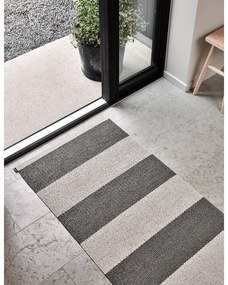 Antracitovo-krémový vnútorný a vonkajší behúň 70x150 cm Bob Charcoal Linen – Pappelina