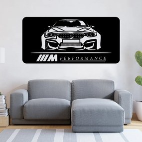 Veselá Stena Samolepka Rýchle auto Farba: černá, Veľkosť: 80 x 40 cm