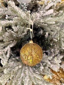 Zlaté sklenené luxusné vianočné gule 3ks 10cm