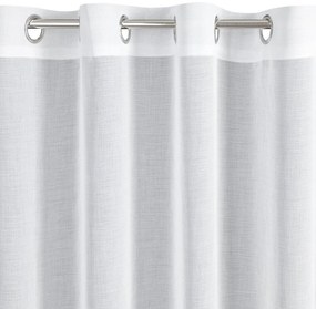 ZÁCLONA NA KRÚŽKOCH LANA 350X150 CM BIELA