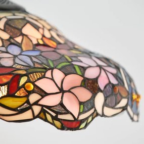 Endon 64325 - Luster na reťazi Tiffany SULLIVAN 1xE27/60W/230V priemer 40 cm